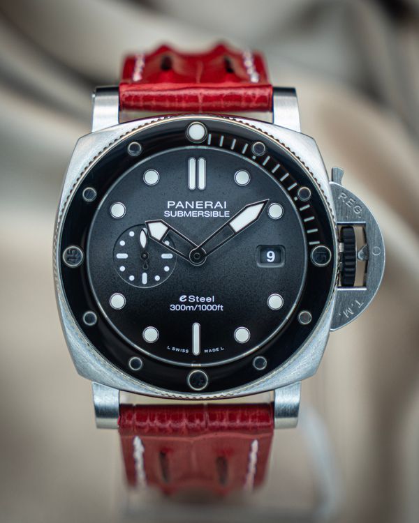 2022 Panerai Submersible QuarantaQuattro "Grigio Roccia" Boutique Edition L.E. 44MM Anthracite Dial Textile Strap (PAM01288)