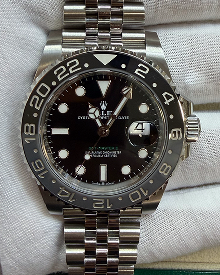 2024  Rolex GMT-Master II "Bruce Wayne" 40MM Black Dial Jubilee Bracelet (126710GRNR)
