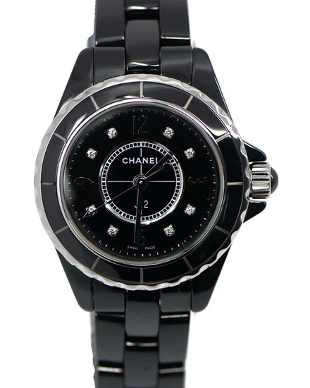 Chanel J12 29MM Quartz Black Dial Ceramic Bracelet (H2569)