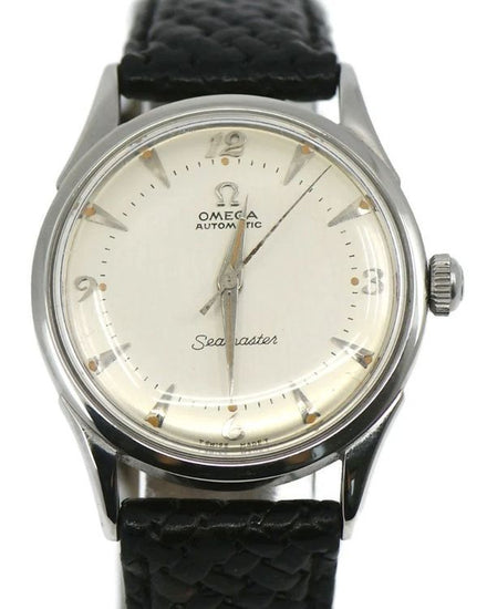 Omega Seamaster 32.5MM Silver Dial Leather Strap (2635-8)