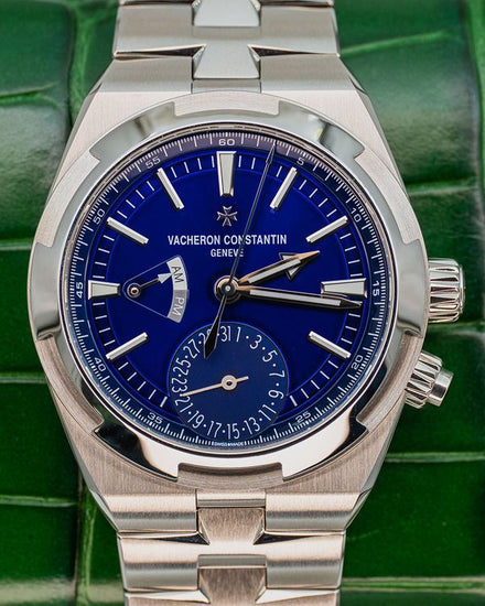2023 Vacheron Constantin Overseas Dual Time 41MM Blue Dial Steel Bracelet (7900V/110A-B334)