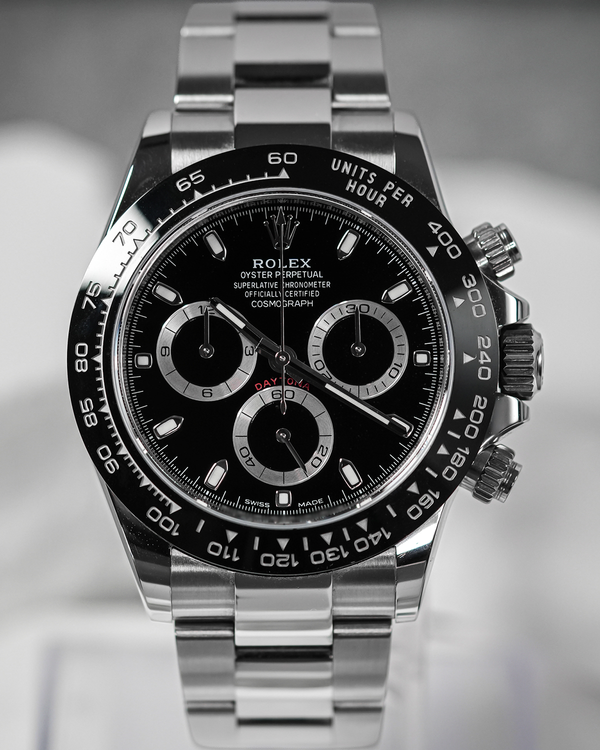 2020 Rolex Cosmograph Daytona 40MM Black Dial Oyster Bracelet (116500LN)