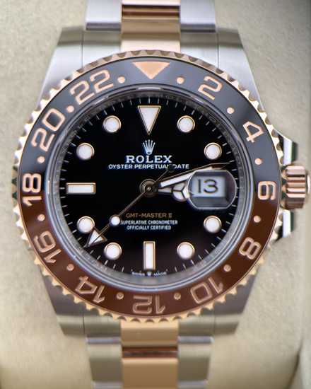 2026 Rolex GMT-Master II "Rootbeer" 40MM Black Dial Two-Tone Oyster Bracelet (126711CHNR)
