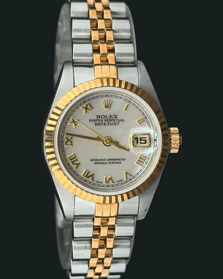 1999 Rolex Lady-Datejust 26MM Mother of Pearl Dial Two-Tone Jubilee Bracelet (79173)