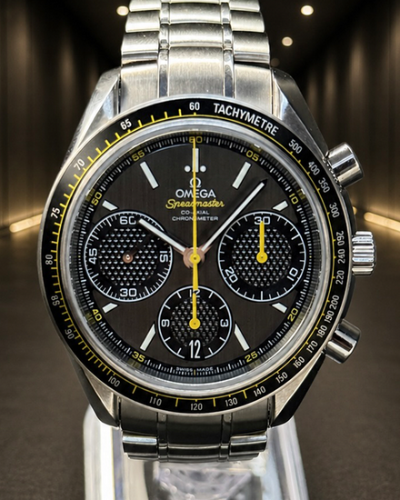 No Reserve - 2014 Omega Speedmaster Racing Co-Axial Chronograph 40MM Grey Dial Steel Bracelet (326.30.40.50.06.001)