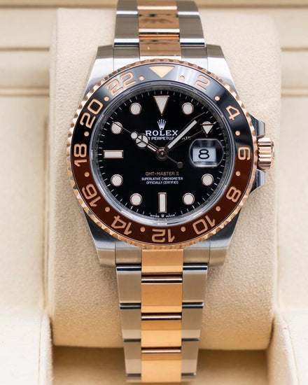 2020 Rolex GMT-Master II "Rootbeer" 40MM Black Dial Two-Tone Oyster Bracelet (126711CHNR)