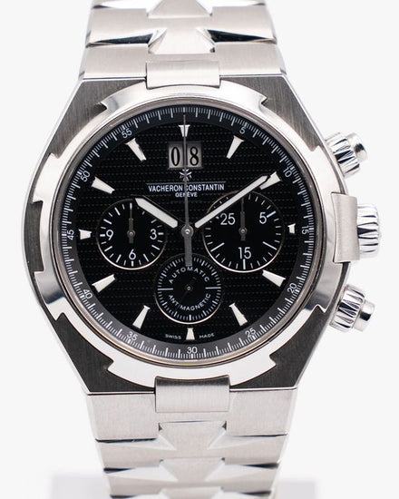 2014 Vacheron Constantin Overseas Chronograph 42MM Black Dial Steel Bracelet (49150/B01A-9097)