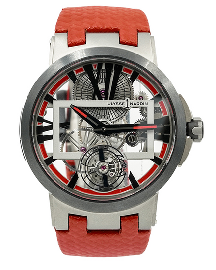 2021 Ulysse Nardin Executive Skeleton Tourbillon L. E. 45MM Skeleton Dial Leather Strap (1713-139/BQ)