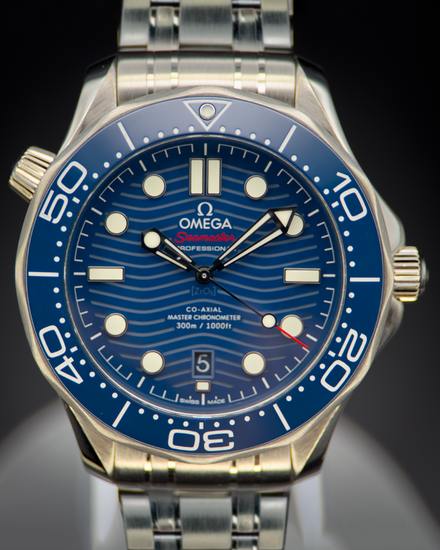 2022 Omega Seamaster Diver 300M 42MM Blue Dial Steel Bracelet (210.30.42.20.03.001)