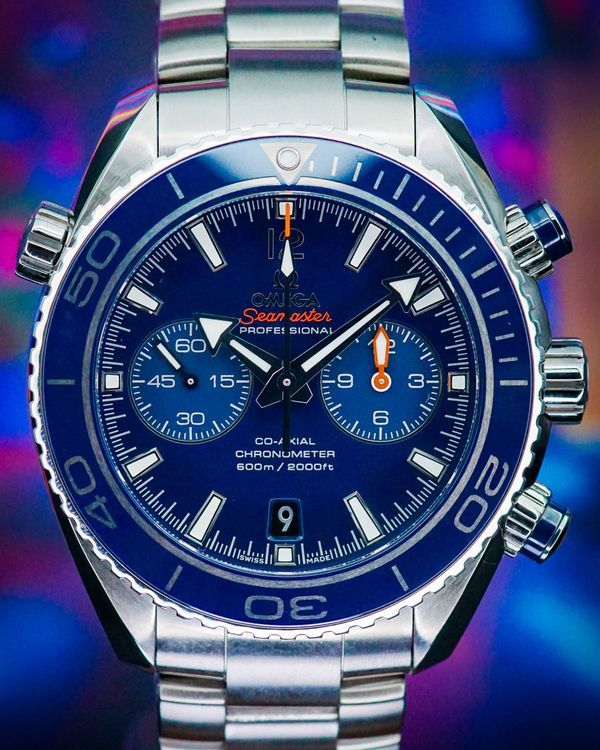 2024 Omega Seamaster Planet Ocean 600M 45.5MM Blue Dial Titanium Bracelet (232.90.46.51.03.001)