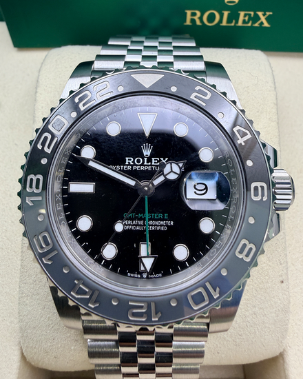 2025 Rolex GMT-Master II "Bruce Wayne" 40MM Black Dial Jubilee Bracelet (126710GRNR)