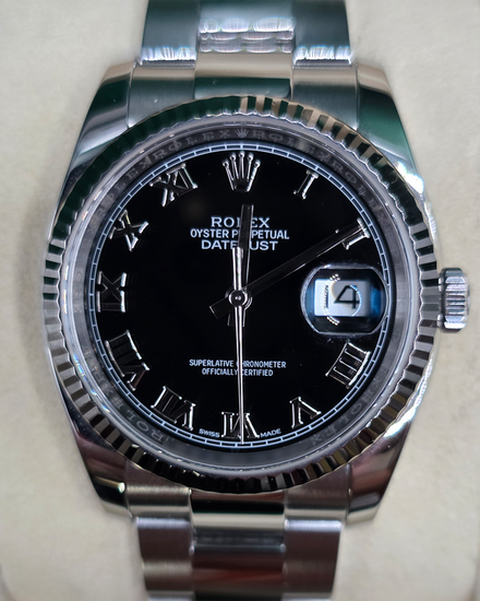 2018 Rolex Datejust 36MM Black Dial Oyster Bracelet (116234)