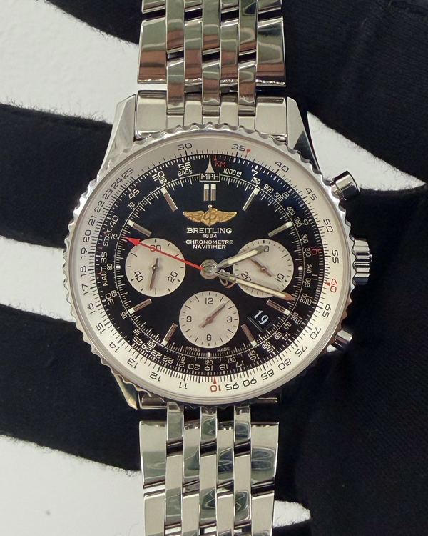 2004 Breitling Navitimer 43MM Black Dial Steel Bracelet (AB0120)