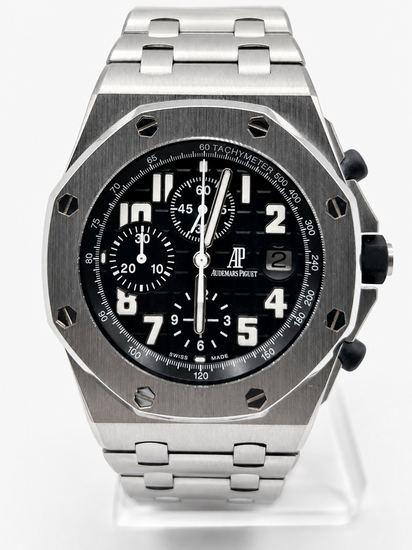 Audemars Piguet Royal Oak Offshore 42MM Black Dial Steel Bracelet (26170ST.OO.D101CR.03)