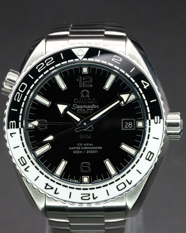 2022 Omega Seamaster Planet Ocean GMT 600M 43.5MM Black Dial Steel Bracelet (215.30.44.22.01.001)