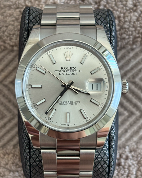 2026 Rolex Datejust 41MM Silver Dial Oyster Bracelet (126300)