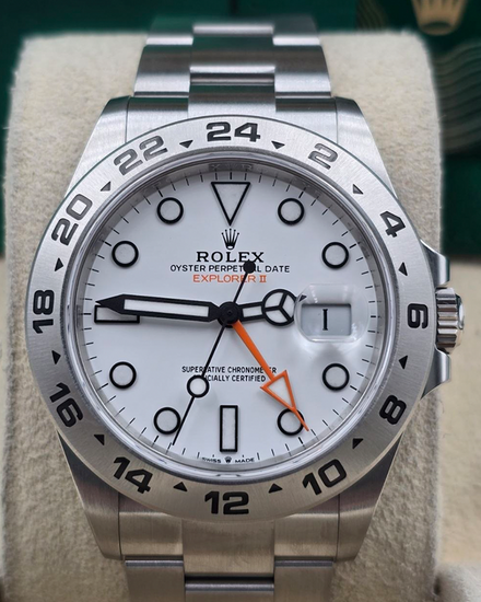 2021 Rolex Explorer II "Polar" 42MM White Dial Oyster Bracelet (226570)