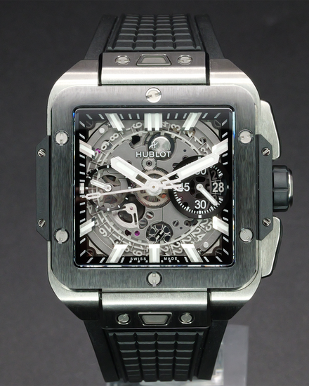 2026 Hublot Square Bang 42MM Skeleton Dial Rubber Strap (821.NM.0170.RX)