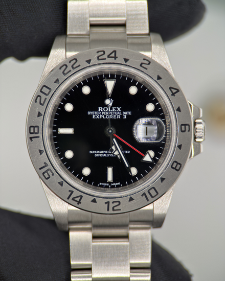 2001 Rolex Explorer II 40MM Black Dial Oyster Bracelet (16570)