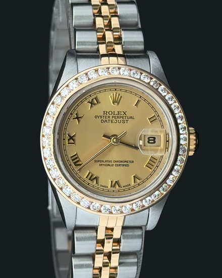 2003 Rolex Lady-Datejust 26MM Champagne Dial Two-Tone Jubilee Bracelet (79173)