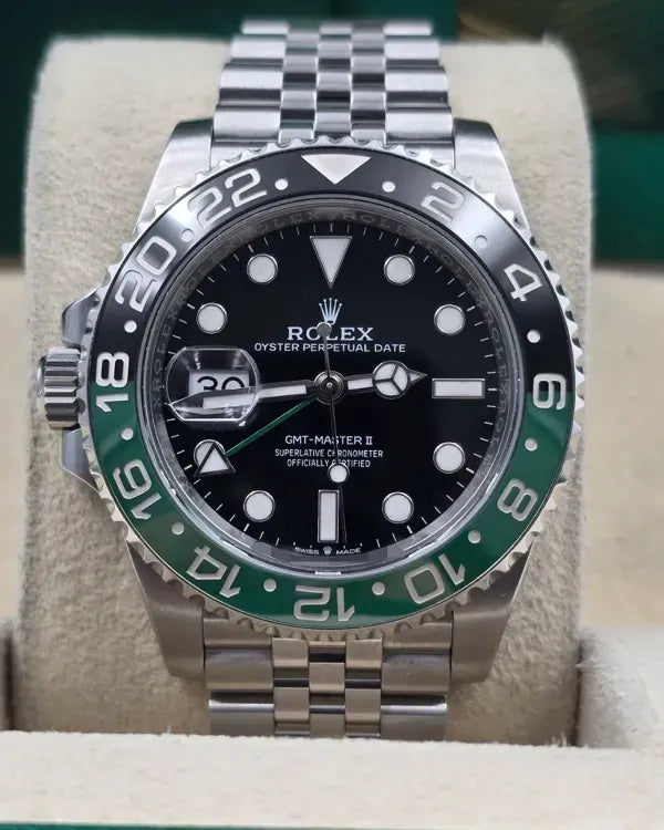 2023 Rolex GMT-Master II "Sprite" 40MM Black Dial Jubilee Bracelet (126720VTNR)