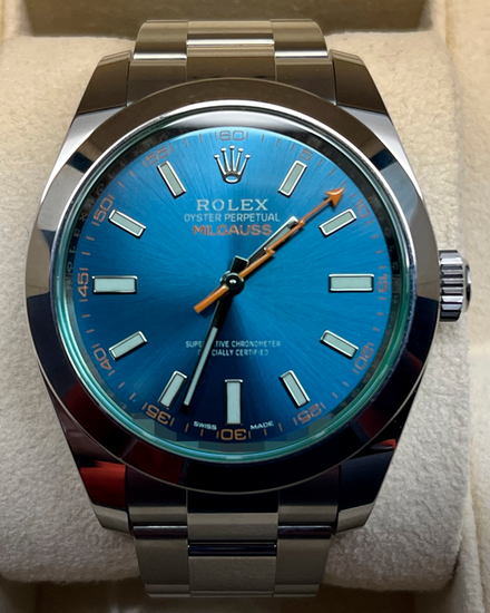 2023 Rolex Milgauss 40MM Blue Dial Oyster Bracelet (116400GV)