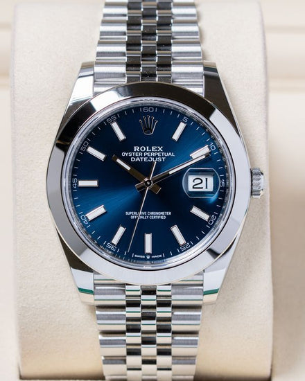 No Reserve - 2026 Rolex Datejust 41MM Blue Dial Jubilee Bracelet (126300)