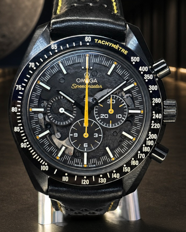 No Reserve - 2024 Omega Speedmaster Dark Side of the Moon "Apollo 8" 44.25MM Black Dial Leather Strap (311.92.44.30.01.001)
