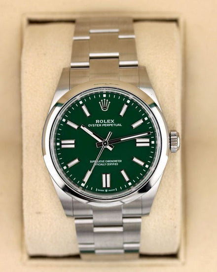 No Reserve - 2026 Rolex Oyster Perpetual 41MM Green Dial Oyster Bracelet (134300)