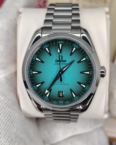 2025 Omega Seamaster Aqua Terra 150M 41MM Turquoise Dial Steel Bracelet (220.10.41.21.03.006)