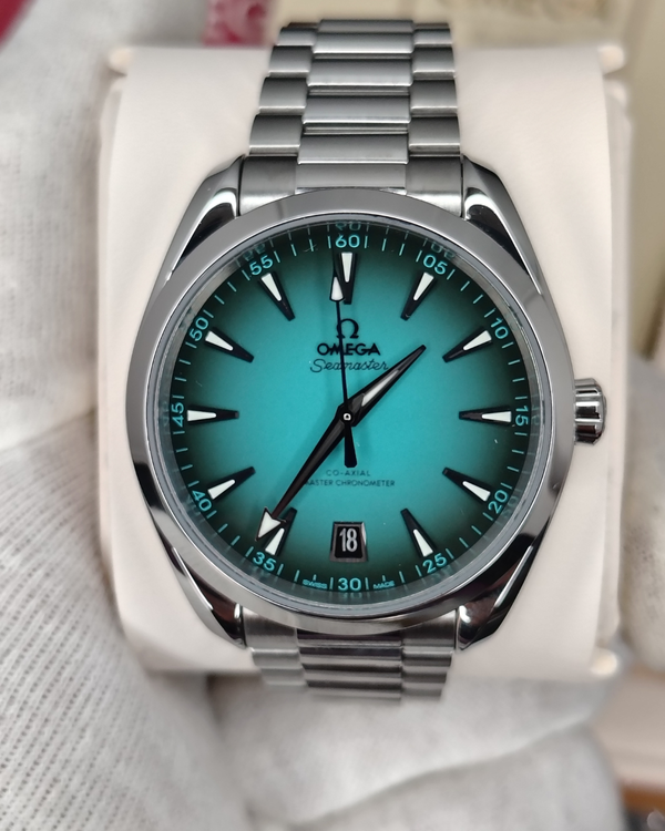 2025 Omega Seamaster Aqua Terra 150M 41MM Turquoise Dial Steel Bracelet (220.10.41.21.03.006)