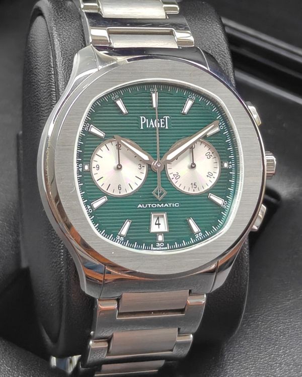 2024 Piaget Polo Chronograph 42MM Green Dial Steel Bracelet (G0A49024)