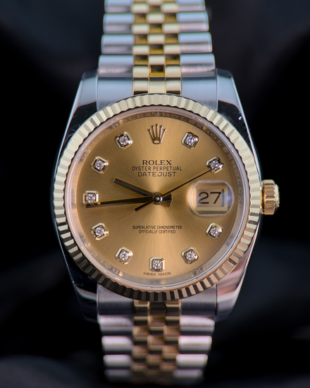 2018 Rolex Datejust 36MM Champagne Dial Two-Tone Jubilee Bracelet (116233)