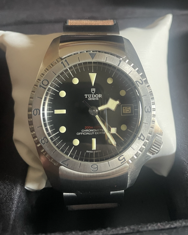 2020 Tudor Black Bay P01 42MM Black Dial Leather Strap (70150)