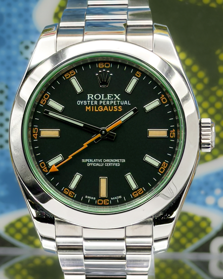 2016 Rolex Milgauss 40MM Black Dial Oyster Bracelet (116400GV)