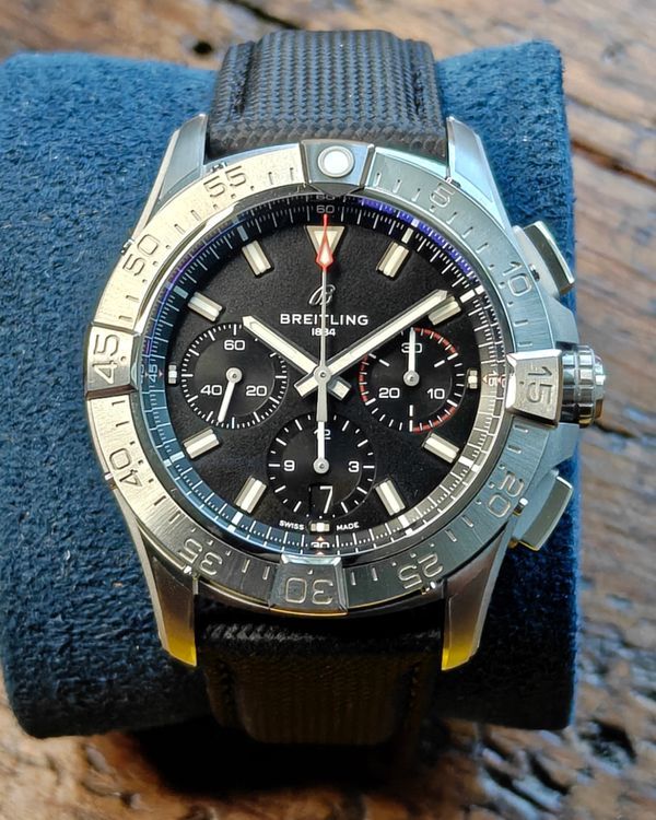 Breitling Avenger B01 Chronogrpah 42MM Black Dial Textile Strap (AB0146)