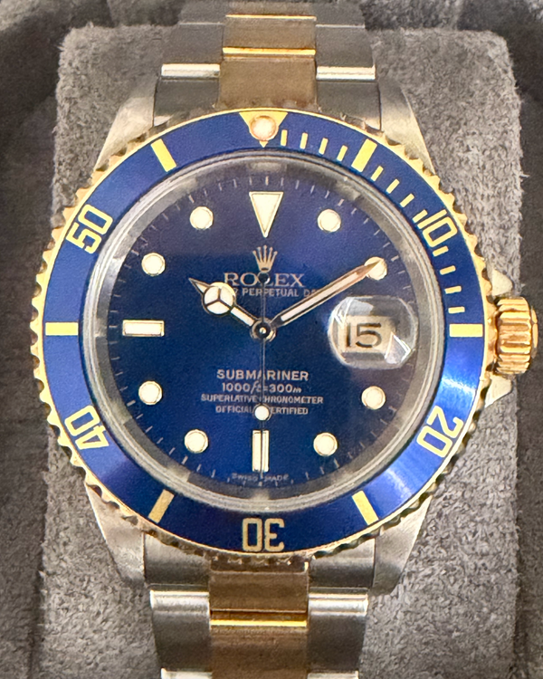 2004 Rolex Submariner Date 40MM Black Dial Two-Tone Oyster Bracelet (16613LN)