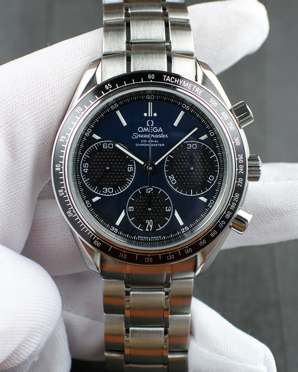 2015 Omega Speedmaster Racing 40MM Blue Dial Steel Bracelet (326.30.40.50.03.001)