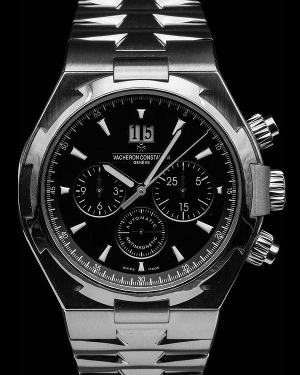 2015 Vacheron Constantin Overseas Chronograph 42MM Black Dial Steel Bracelet (49150/B01A-9097)