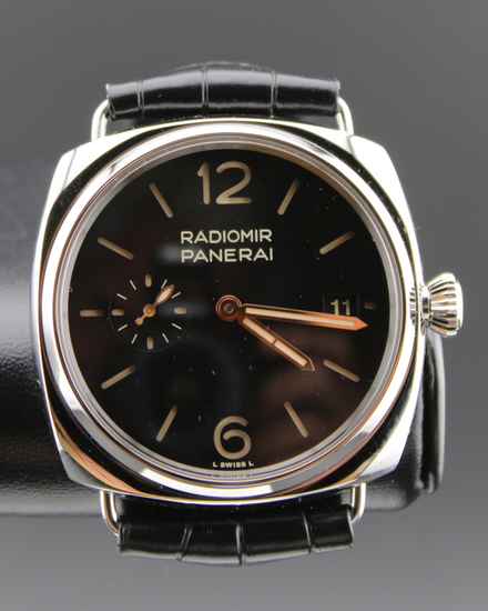 No Reserve - 2026 Panerai Radiomir Quaranta 40MM Black Dial Leather Strap (PAM01294)
