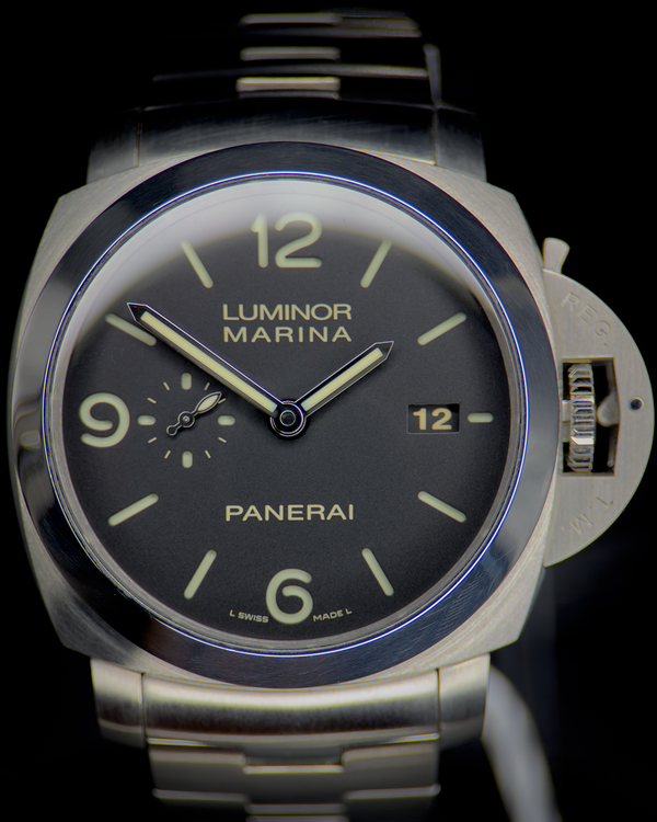 2013 Panerai Luminor Marina 1950 3 Days 44MM Black Dial Steel Bracelet (PAM00328)