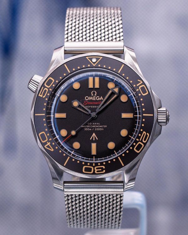 2025 Omega Seamaster Diver 300M "No Time To Die" 007 Edition 42MM Brown Dial Titanium Bracelet (210.92.42.20.01.001)