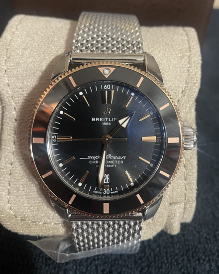 2026 Breitling Superocean Heritage B20 44MM Black Dial Steel Bracelet (UB2030)