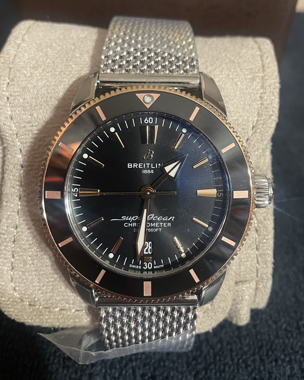 2026 Breitling Superocean Heritage B20 44MM Black Dial Steel Bracelet (UB2030)