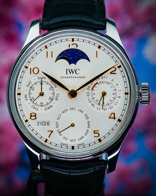 2019 IWC Schaffhausen Portugieser "Boutique Shanghai" L.E. 44.2MM Silver Dial Leather Strap (IW503307)