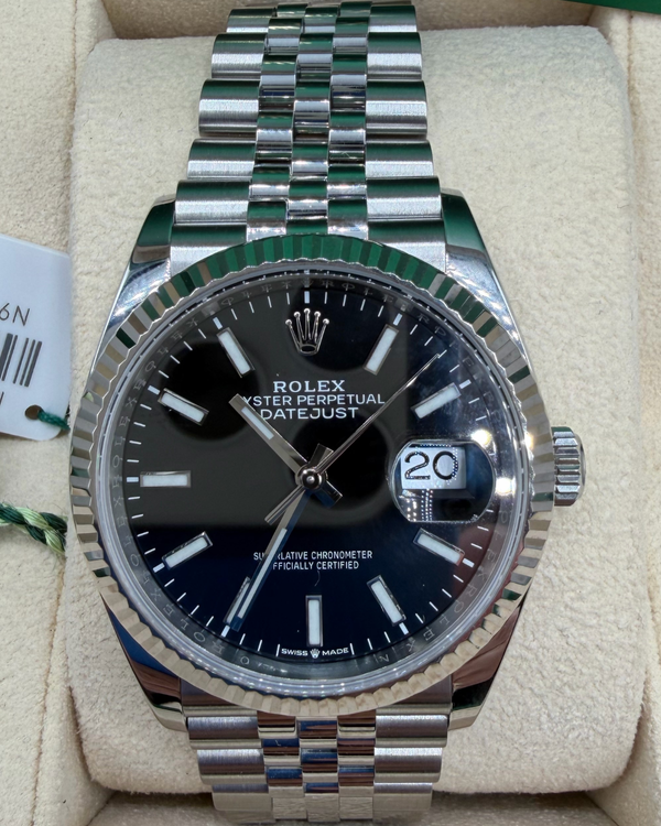 2020 Rolex Datejust 36MM Black Dial Jubilee Bracelet (126234)