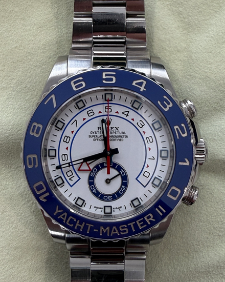 Rolex Yacht-Master II 44MM White Dial Oyster Bracelet (116680)