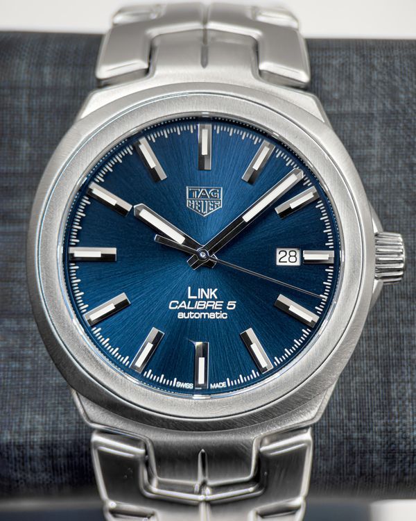 No Reserve - Tag Heuer Link 41MM Blue Dial Steel Bracelet (WBC2112.BA0603)
