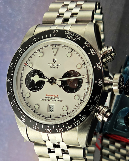 2025 Tudor Black Bay Chrono "Panda" 41MM White Dial Steel Bracelet (79360N)