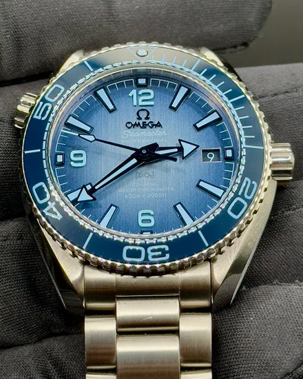 2024 Omega Seamaster Planet Ocean 600M "Summer Blue" 39.5MM Blue Dial Steel Bracelet (215.30.40.20.03.002)
